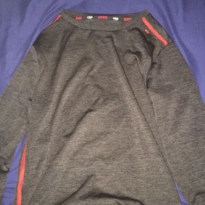 Long Sleeve Black And Red Shirt